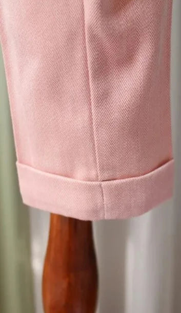 Baby Boy Wedding Outfit | Pink | 5-Pieces Set: Blazer Coat, Waistcoat, Shirt, Bow Tie & Trousers (12 months - 12 Years)