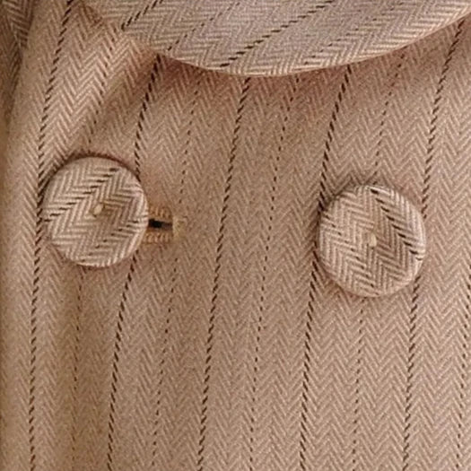Baby Boy Wedding Outfit | Beige Taupe Striped| 5-Pieces Set: Blazer Coat, Waistcoat, Shirt, Bow Tie & Trousers (12 months - 12 Years)